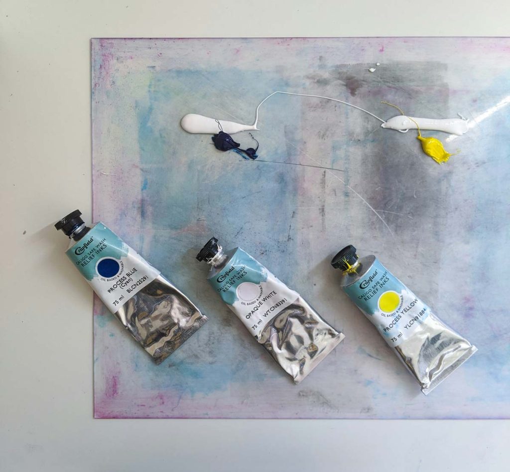 printmaking ink board