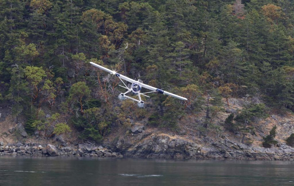 flying in the Puget Sound